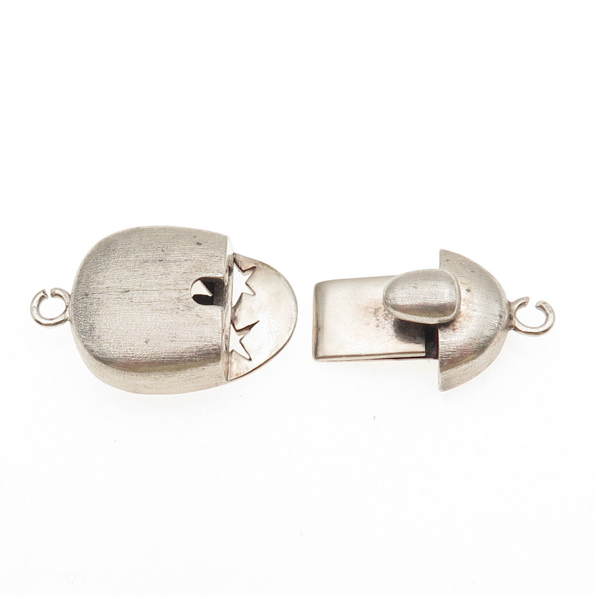 Whitney Kelly 925 Sterling Silver Vintage Bracelet / Necklace Box Lock Clasp