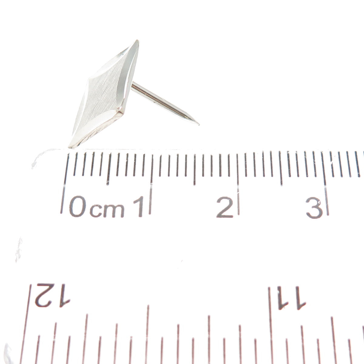 SIMMONS 925 Sterling Silver Vintage Square Lapel Pin