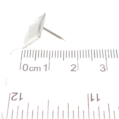 SIMMONS 925 Sterling Silver Vintage Square Lapel Pin