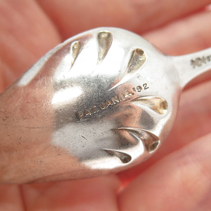 FRANK M. WHITING 925 Sterling Antique 1892 Chicago States & Cities Dessert Spoon