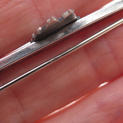 925 Sterling Silver Vintage Sailing Ship Oxidized Pin Brooch