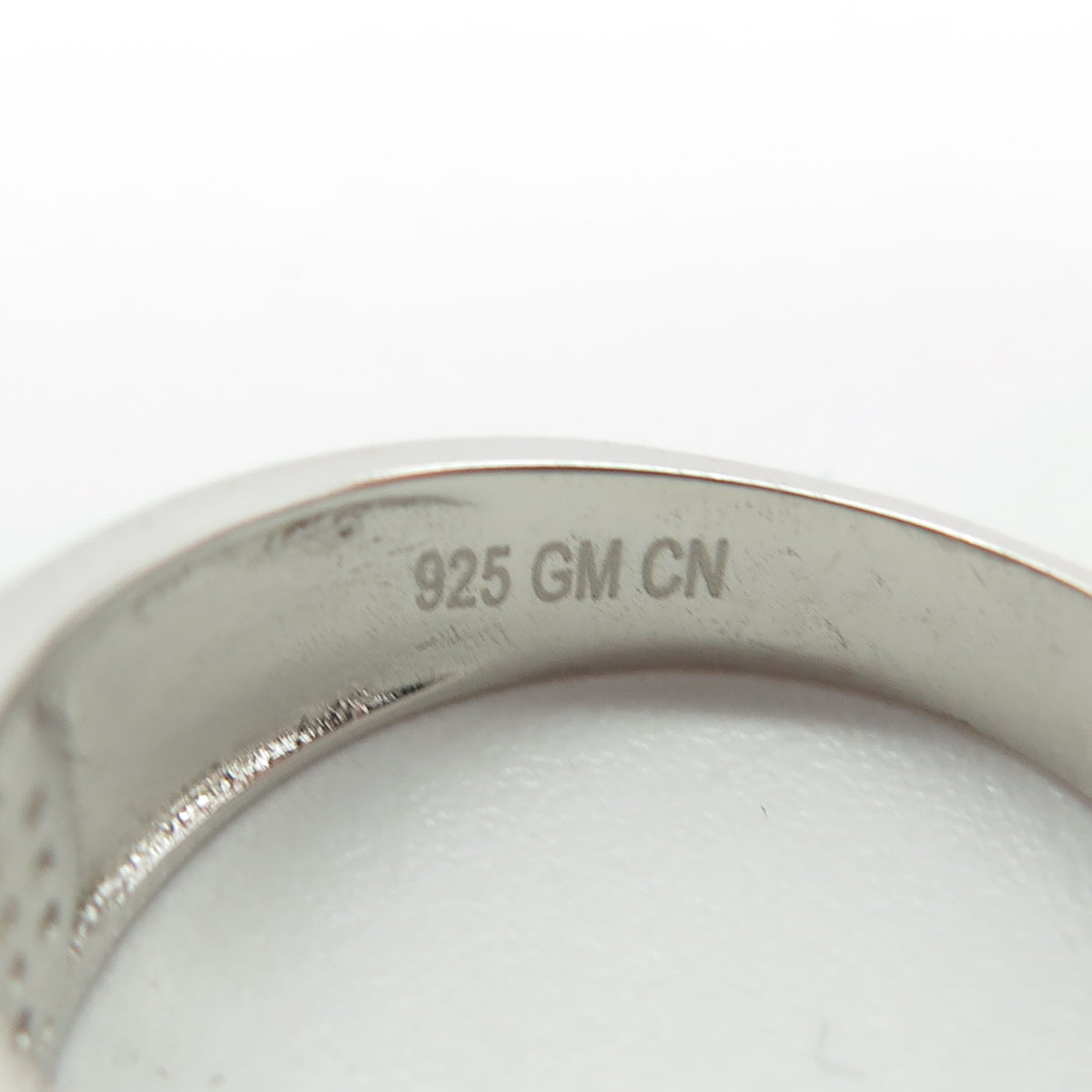 925 Sterling Silver Pave C Z Ring Size 11.25