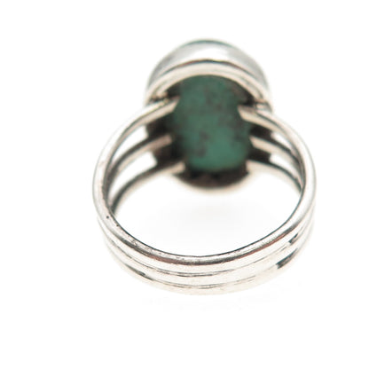 Old Pawn Sterling Silver Vintage Southwestern Royston Turquoise Ring Size 5.5