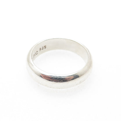 NLP TNC INC 925 Sterling Silver Vintage Classic Wedding Band Ring Size 9.75