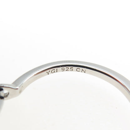 925 Sterling Silver Round-Cut C Z Floral Hoop Earrings