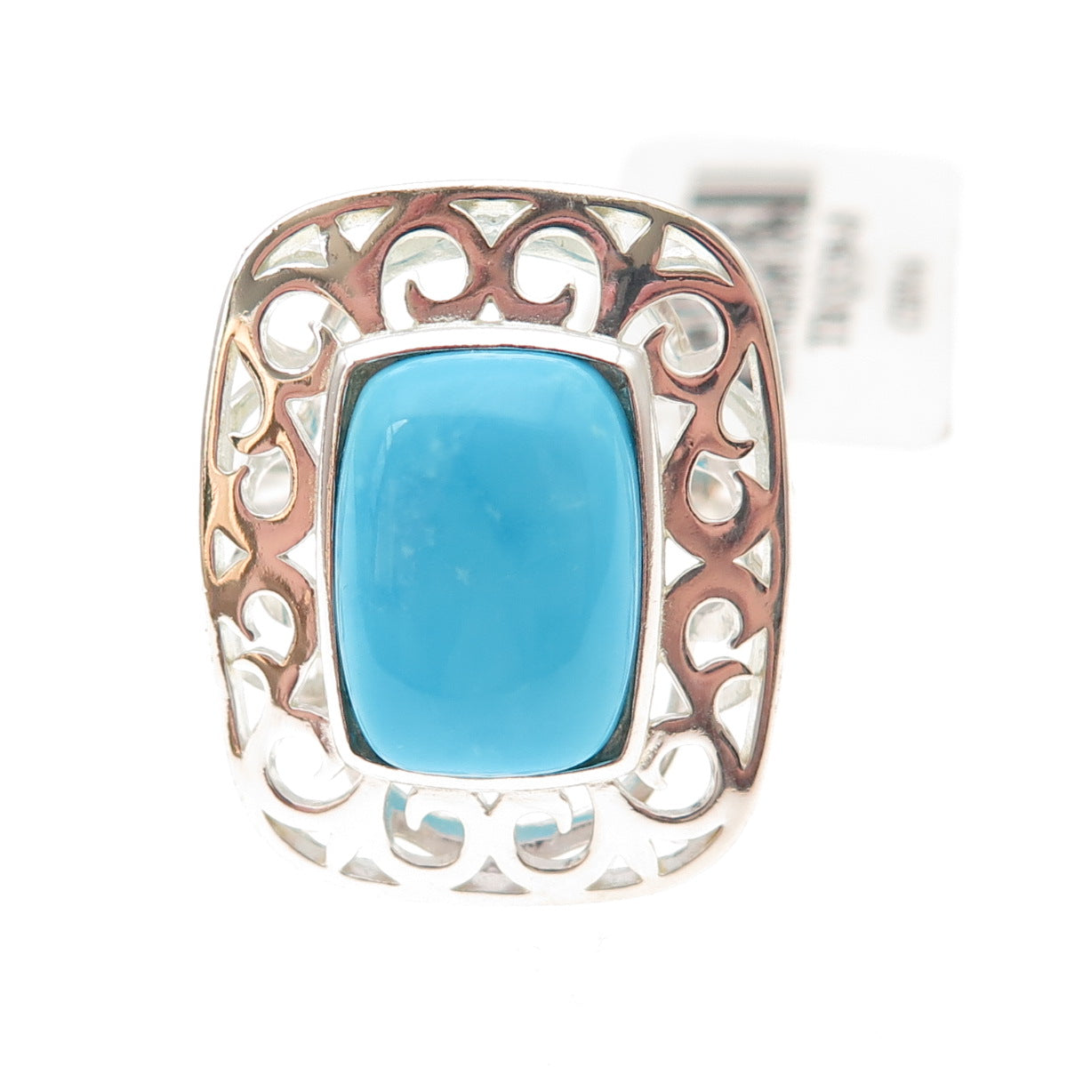 Tehya Oyama 925 Sterling Silver Real Sleeping Beauty Turquoise Ring Size 8