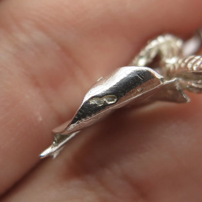 925 Sterling Silver Vintage Toreador 3D Charm Pendant