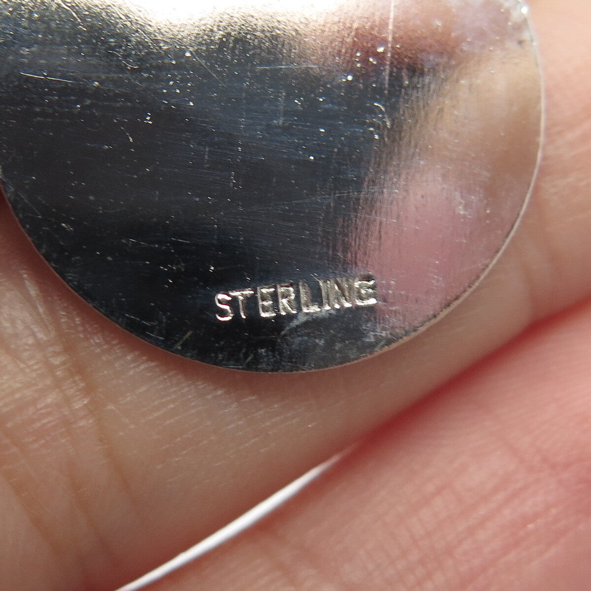 925 Sterling Silver Vintage Satin Finish "Lbra" Zodiac Sign Round Pendant