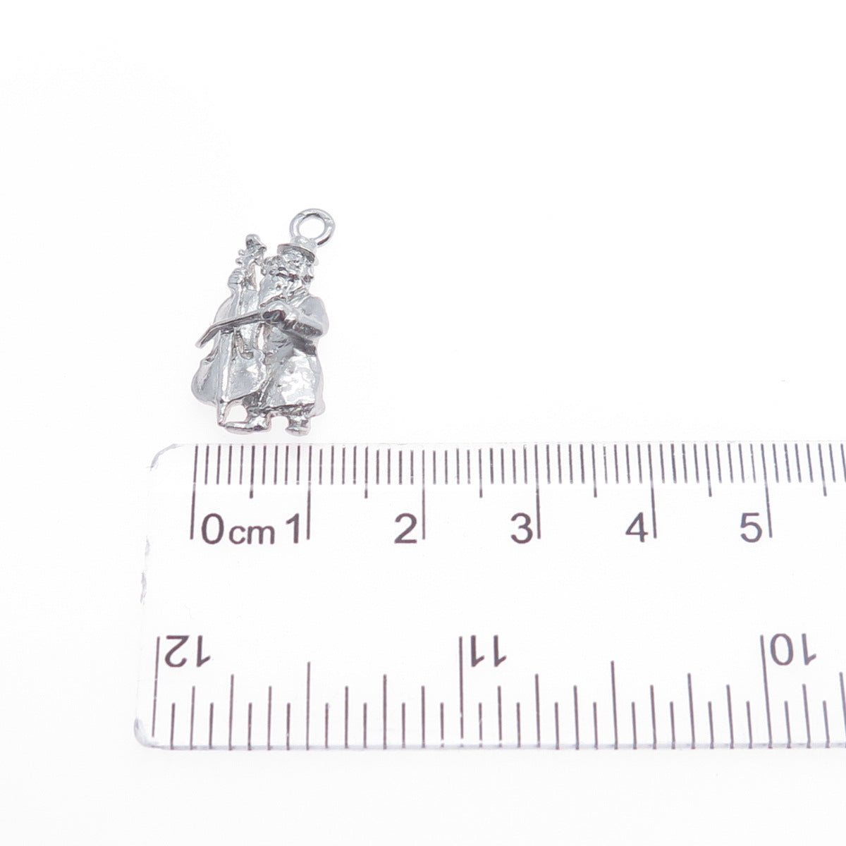 MORIAH 925 Sterling Silver Vintage Upright Bass Musician Mini Charm Pendant