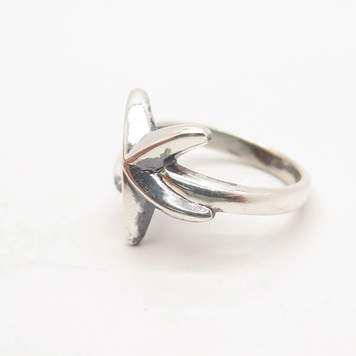925 Sterling Silver Vintage Starfish Ring Size 7.5