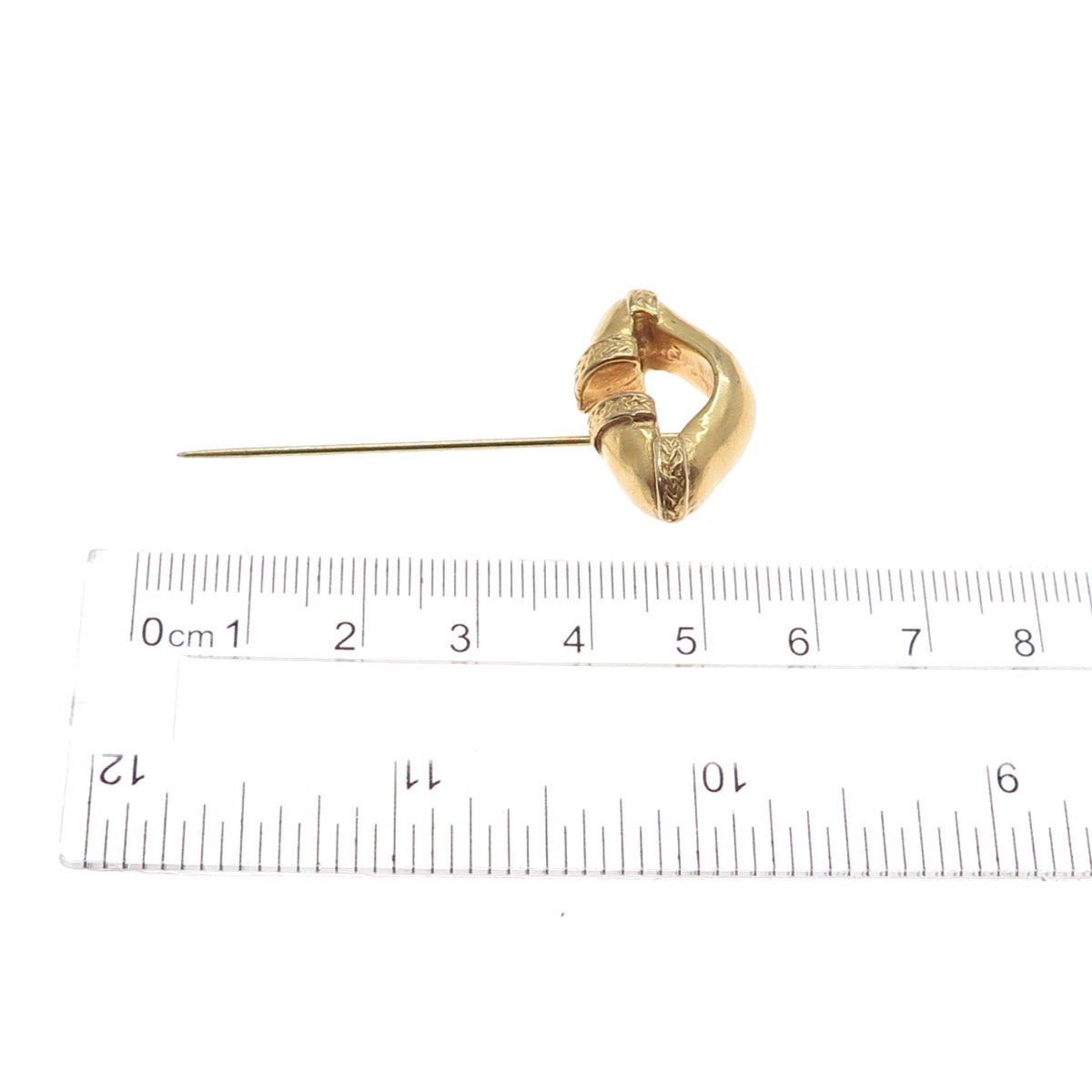Gold Filled Vintage Horse Hoof For Good Luck Lapel Pin