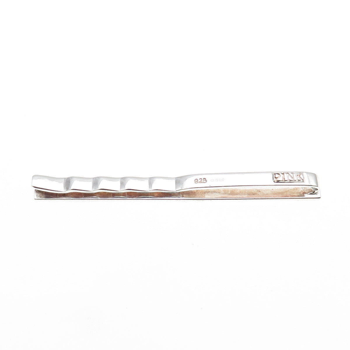 925 Sterling Silver Vintage PINK England East London / Go Arsenal Tie Clip
