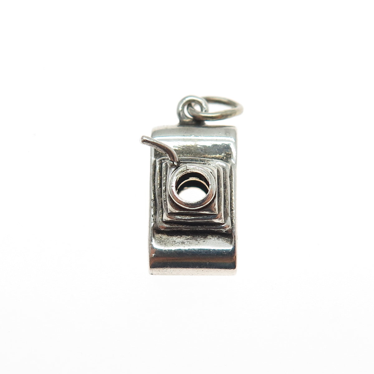 925 Sterling Silver Antique Retro Photo Camera Mini 3D Charm Pendant
