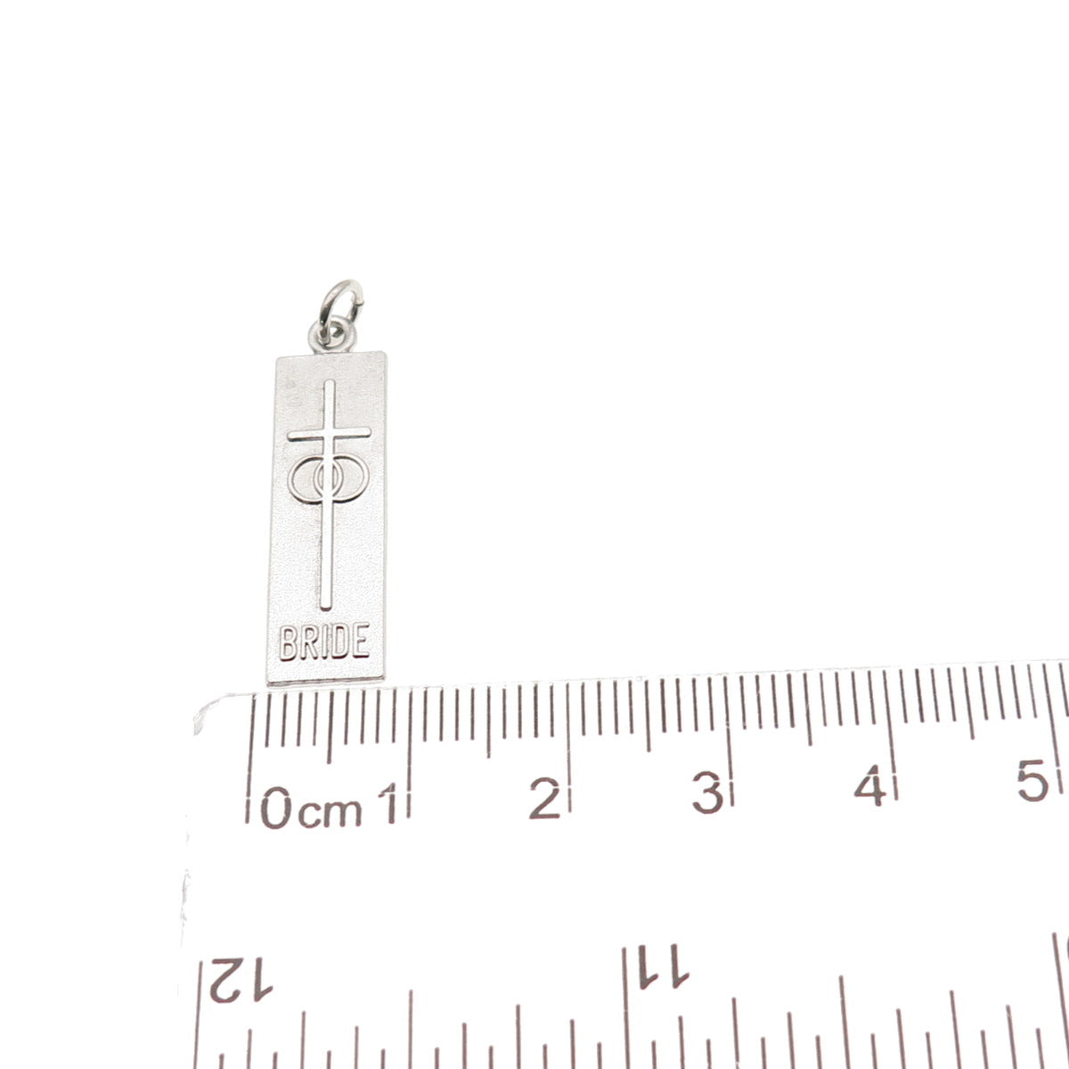 Antaya 925 Sterling Silver Vintage Bride Cross Charm Pendant