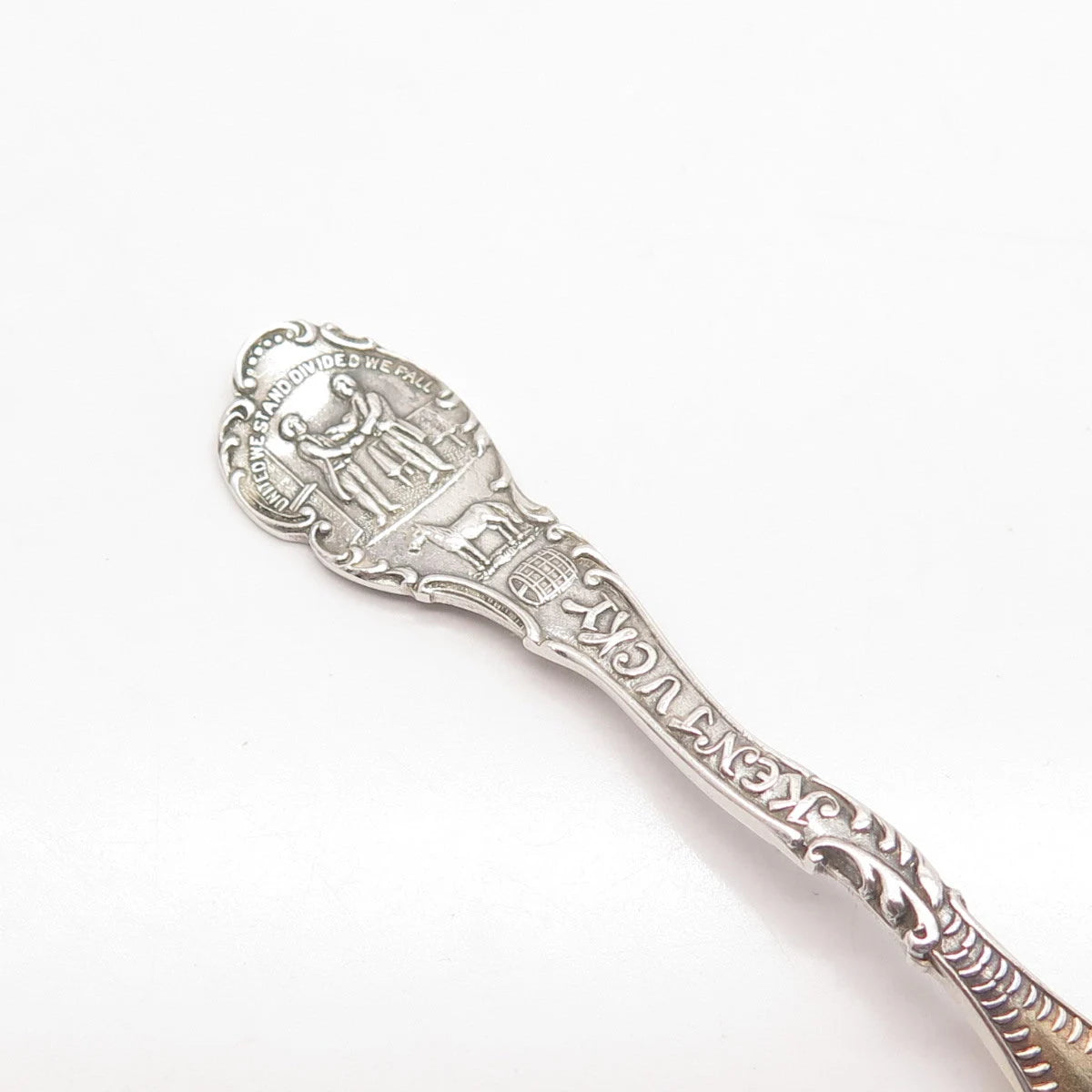 925 Sterling Silver 2-Tone Vintage "Winchester / Kentucky" Ornate Spoon