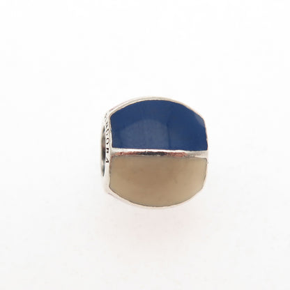 PANDORA 925 Sterling Silver Enamel Beach Ball Slide Bead Charm