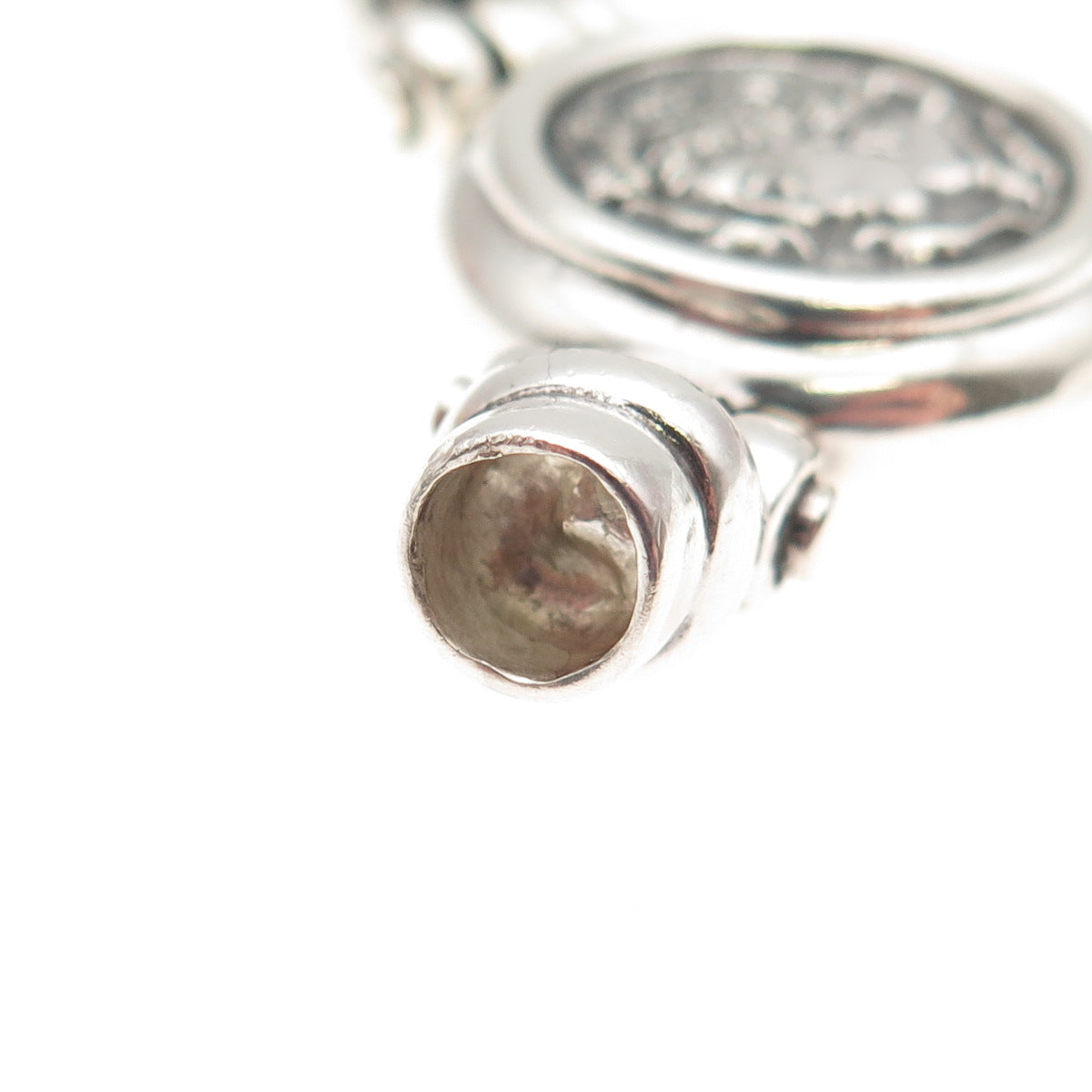 925 Sterling Silver Antique Art Deco Alexander the Great Centerpiece Pendant