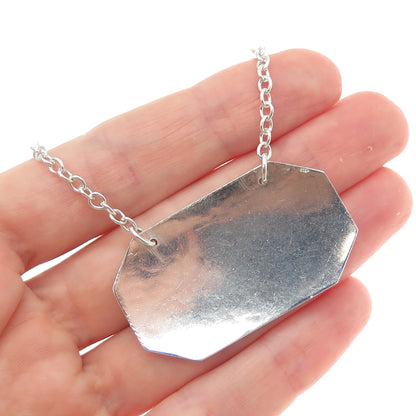925 Sterling Silver Antique Art Deco Sherry Bottle Tag