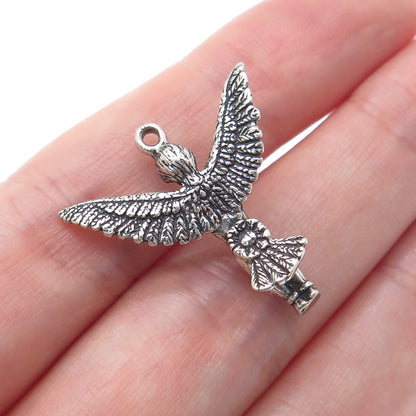 WHEELER MFG CO Sterling Silver Vintage Southwest Eagle Dancer Minimalist Pendant