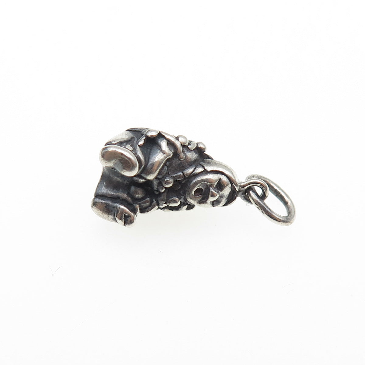 Old Pawn 925 Sterling Silver Vintage Kachina Doll Oxidized Mini Charm Pendant