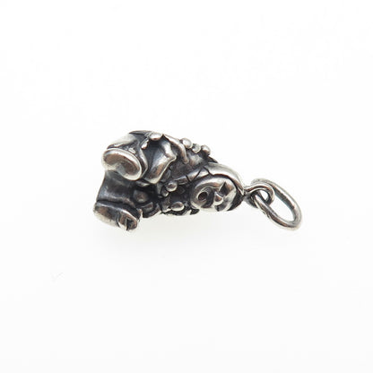 Old Pawn 925 Sterling Silver Vintage Kachina Doll Oxidized Mini Charm Pendant