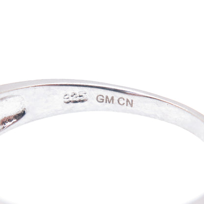 925 Sterling Silver Round-Cut C Z Ring Size 10.75