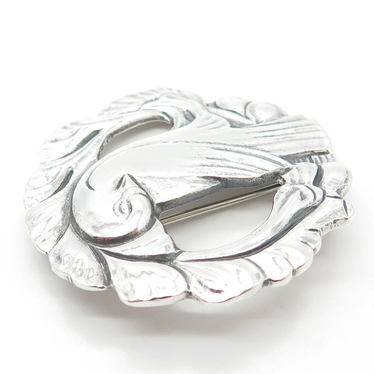 925 Sterling Silver Vintage Bird Pin Brooch