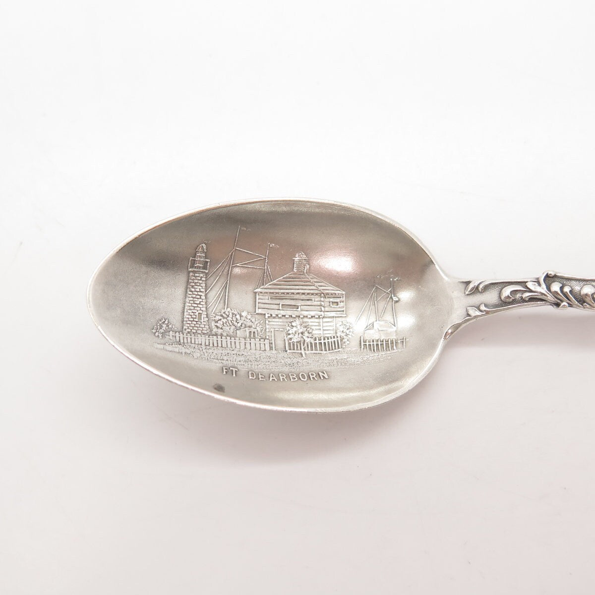 925 Sterling Silver Vintage "Fort Dearborn" Spoon