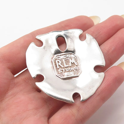 925 Sterling Silver Vintage Robert Lee Morris Modernist Slide Pendant