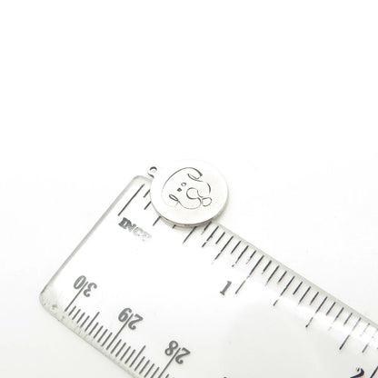 925 Sterling Silver USA Two In Town Dog Charm Pendant