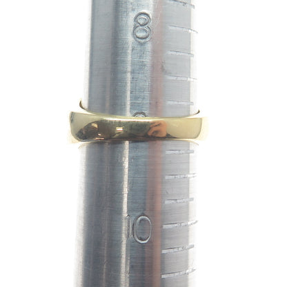 925 Sterling Silver Gold Plated Interlocked Modernist Ring Size 9.25