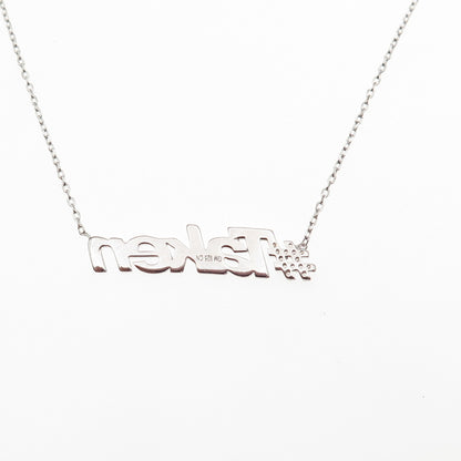 925 Sterling Silver Round-Cut C Z #Taken Cable Chain Necklace 16-18"