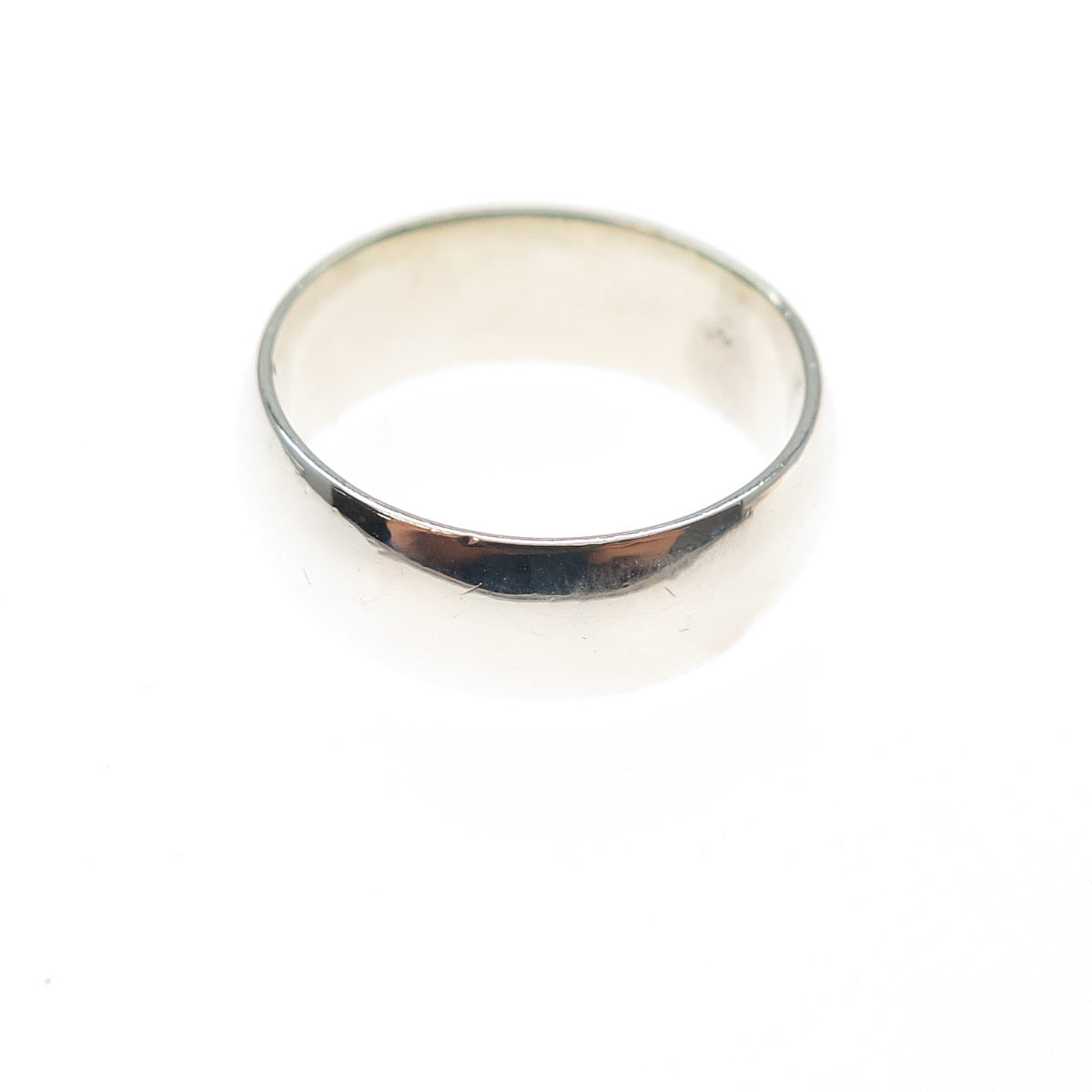 925 Sterling Silver Vintage Wedding Band Ring Size 4.75