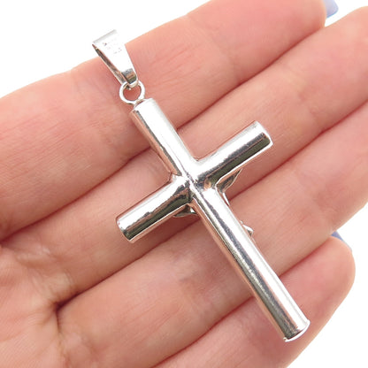 925 Sterling Silver Vintage Crucifix Cross Religious Pendant
