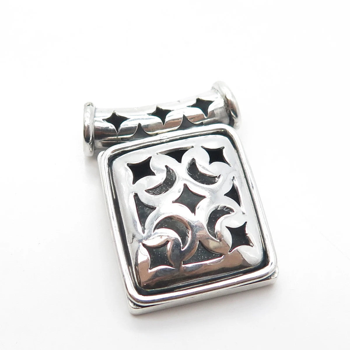 925 Sterling Silver Vintage ATI Celtic Style Slide Pendant