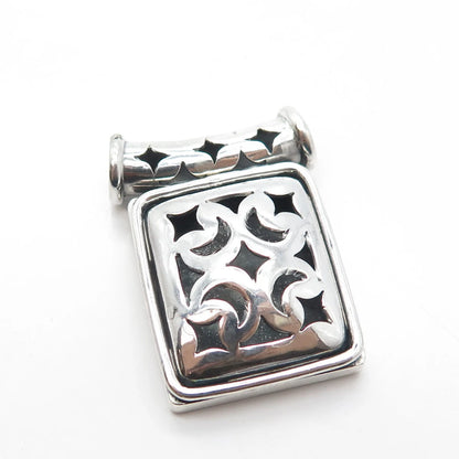 925 Sterling Silver Vintage ATI Celtic Style Slide Pendant