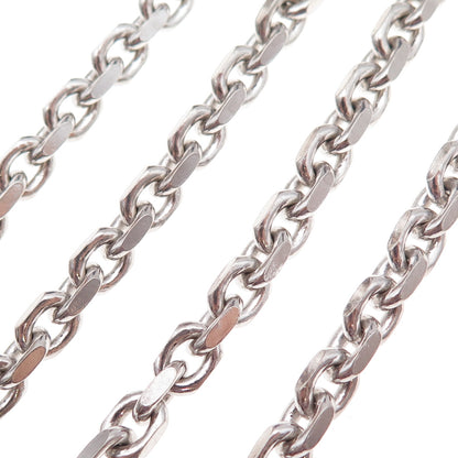 Karizia Spa KA-1772 925 Sterling Silver Italy Cable Chain Necklace 24"