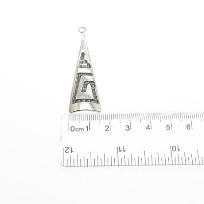 RANDALL ENDITO NAVAJO Old Pawn 925 Sterling Silver Vintage Tribal Charm Pendant