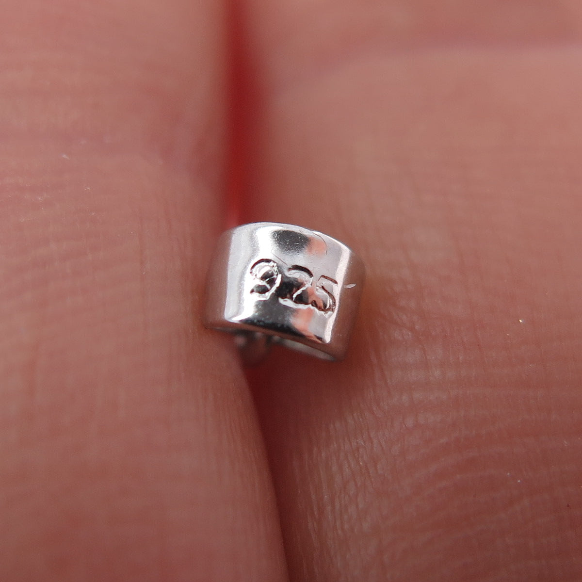 925 Sterling Silver Round-Cut C Z Angelfish Minimalist Charm Pendant