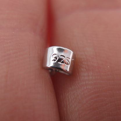 925 Sterling Silver Round-Cut C Z Angelfish Minimalist Charm Pendant