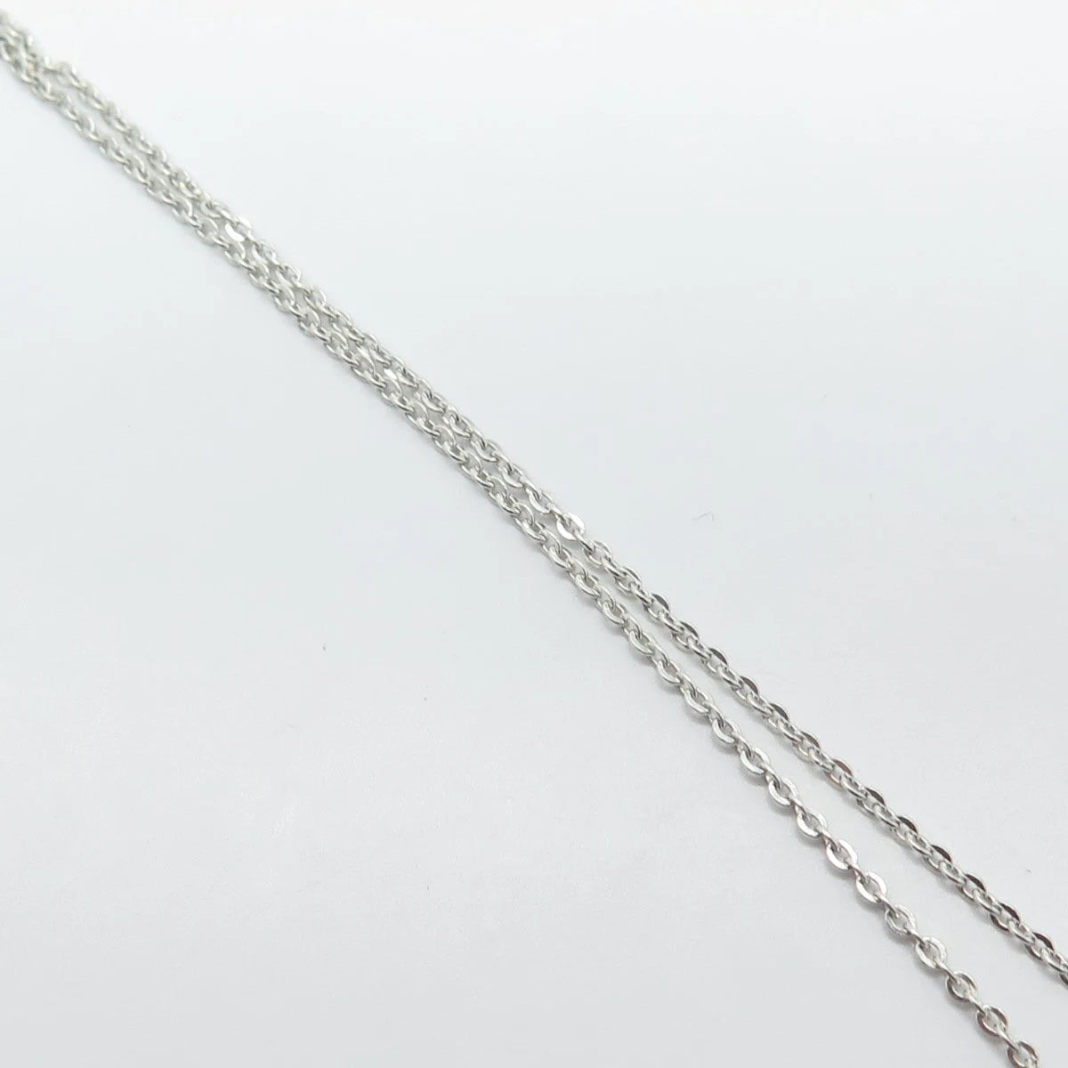 925 Sterling Silver Vintage Danecraft Enamel Apple Rolo Chain Necklace 14"