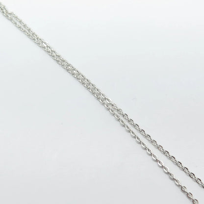 925 Sterling Silver Vintage Danecraft Enamel Apple Rolo Chain Necklace 14"