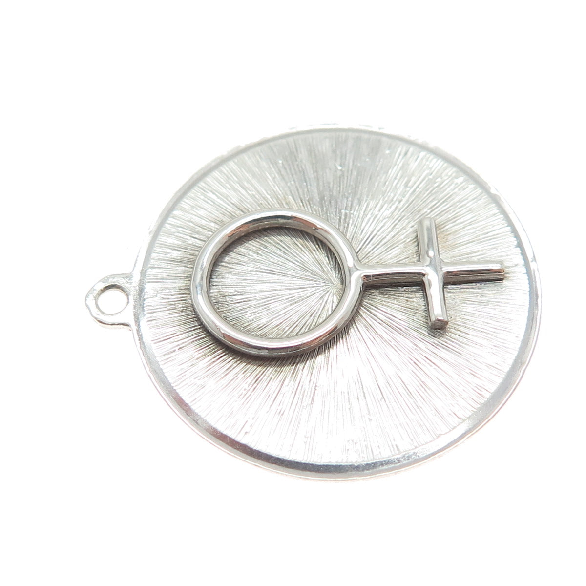 ANGELA CUMMINGS 925 Sterling Silver Vintage Female Symbol Charm Pendant