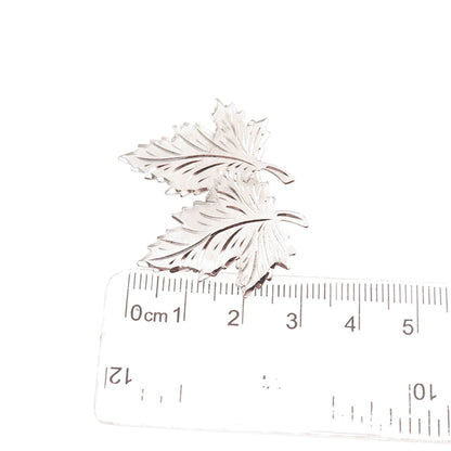 Breadner Co. 925 Sterling Silver Antique Art Deco Maple Leaf Pin Brooch