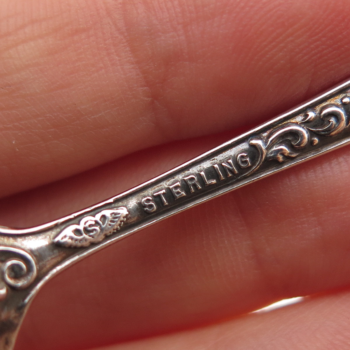 G.W. Shiebler & Co. 925 Sterling Antique Art Deco States Cities Coffee Spoon