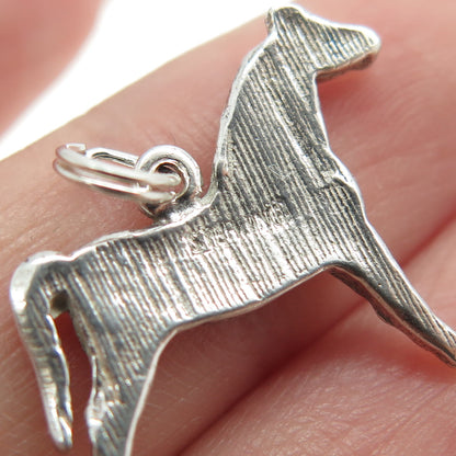 925 Sterling Silver Vintage Horse Pendant