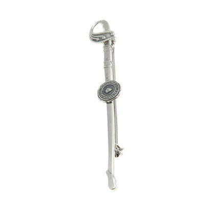 925 Sterling Silver Antique "1892 Blackstone College for Girls" Sword Pin Brooch