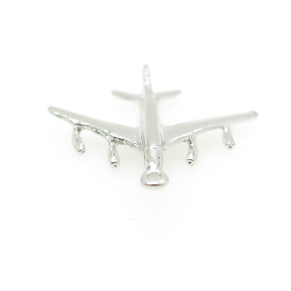 925 Sterling Silver Vintage Airplane Pendant