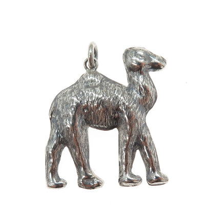 800 Silver Vintage Egyptian Camel Oxidized Pendant
