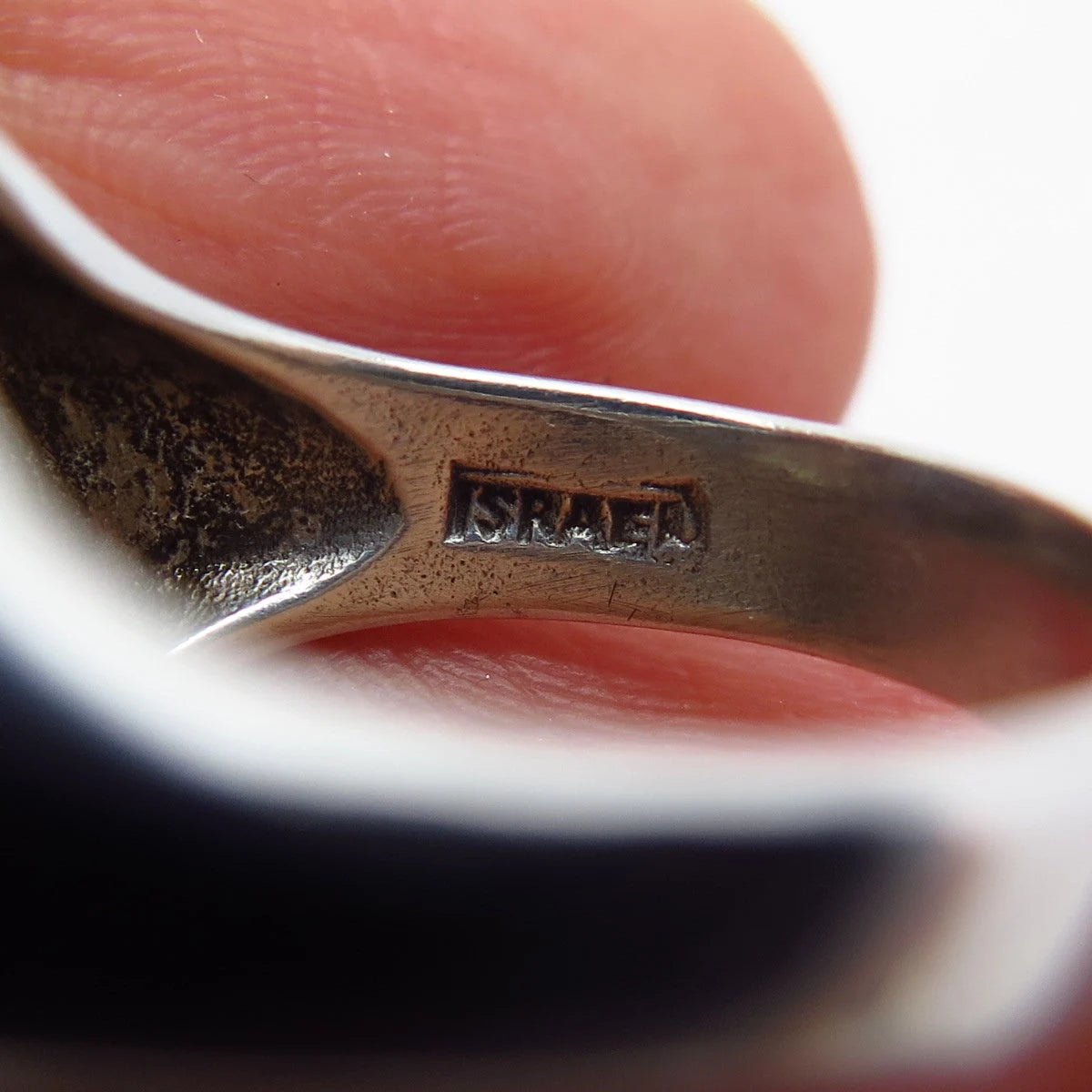 925 Sterling Silver Vintage Israel Modernist Domed Ring Size 5.75